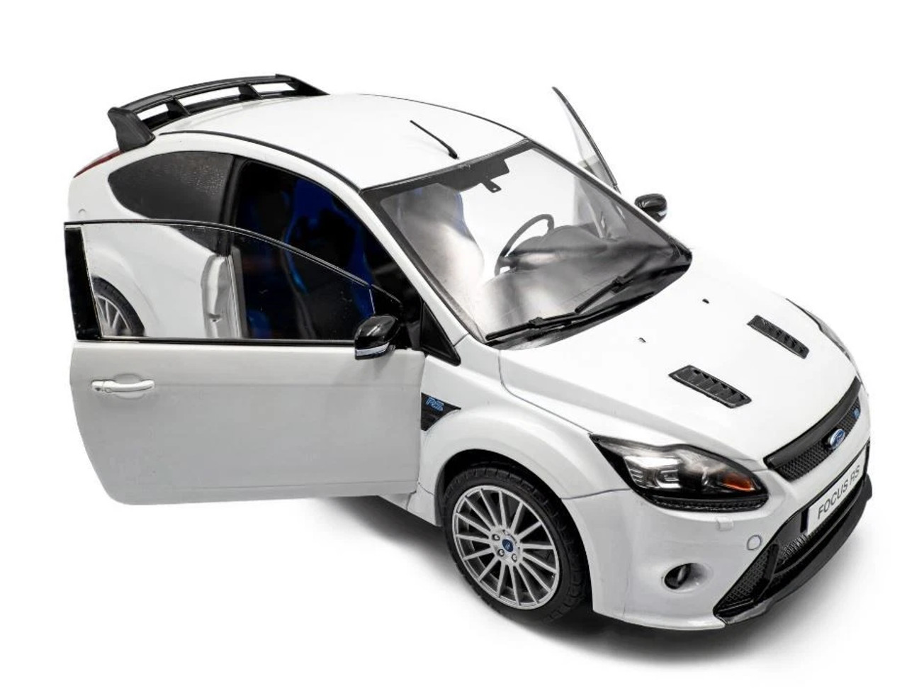 1/18 Solido 2009 Ford Focus RS MK2 Pack RS Plus (Frozen White) Diecast Car Model 1/18 Solido 2009 Ford Focus RS MK2 Pack RS Plus (Frozen White) Diecast Car Model