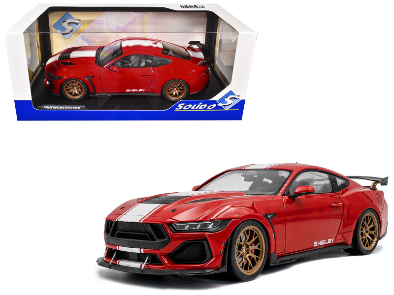 1/18 Solido 2025 Ford Shelby Mustang Super Snake (Race Red