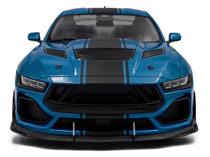 1/18 Solido 2025 Ford Shelby Mustang Super Snake (Grabber Blue Metallic) Diecast Car Model