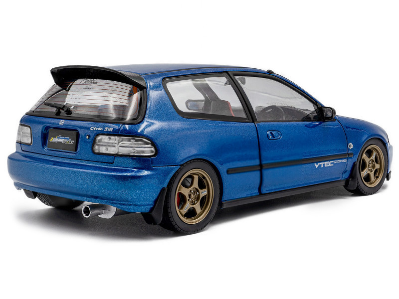 画像 1/18 Solido 1991 Honda Civic EG6 Solido Works (Cobalt Blue Pearl