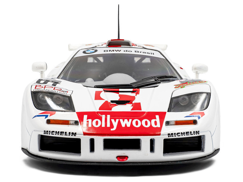 1/18 Solido 1996 McLaren F1 GTR Short Tail White #01 N. Piquet, J.Cecotto 2 Horas De Brasilia Diecast Car Model