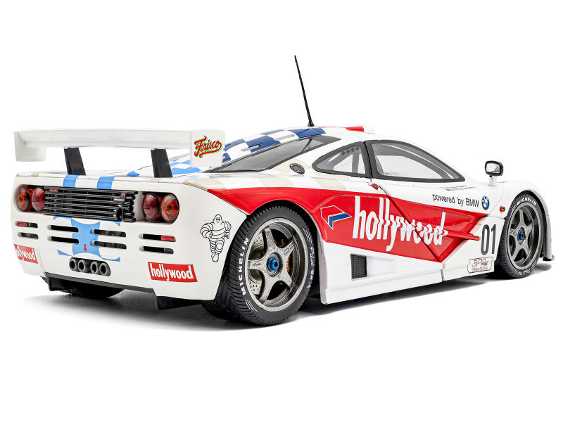 1/18 Solido 1996 McLaren F1 GTR Short Tail White #01 N. Piquet, J.Cecotto 2 Horas De Brasilia Diecast Car Model