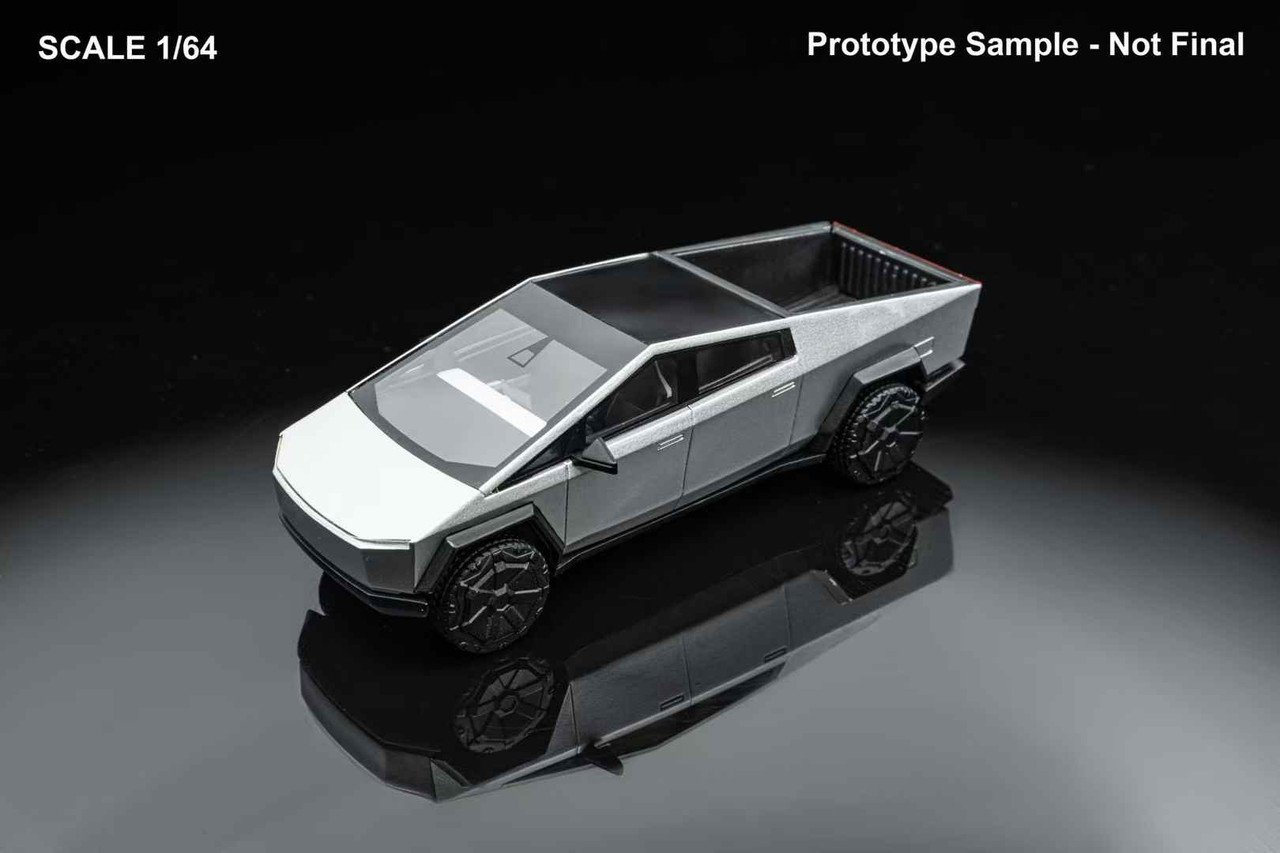 1/64 DM Model Tesla Cybertruck (Metal Silver) Diecast Car Model