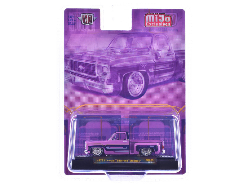 1/64 M2 Machines 1978 Chevrolet Silverado Stepside Lowriders (Purple) Diecast Car Model