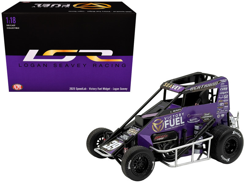 1/18 ACME 2025 #39 Victory Fuel Midget Car Logan Seavey Diecast