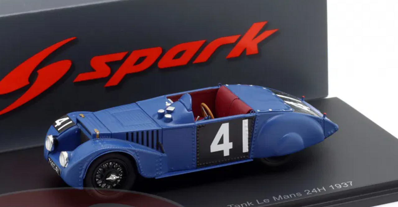 1/43 Spark Chenard & Walker Tank No.41 Le Mans 24H 1937 Y. Giraud-Cabantous - C. Rigoulot Car Model