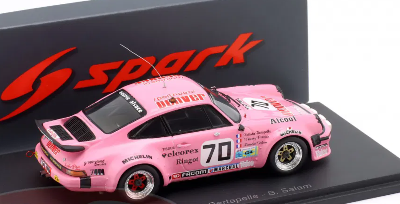 1/43 Spark Porsche 934 No.70 Le Mans 24H 1981  T. Perrier - V. Bertapelle - B. Salam Car Model