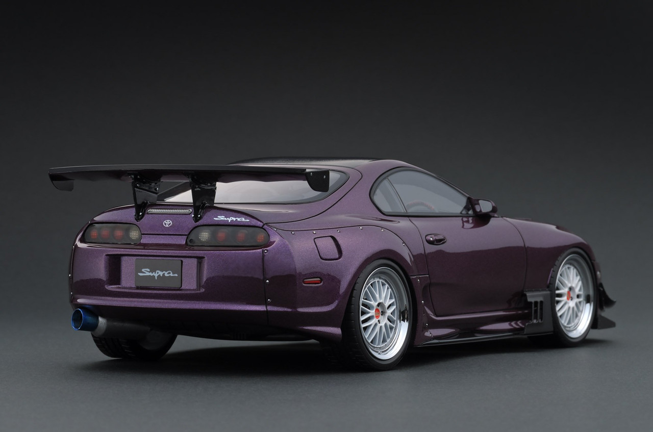 1/18 IG Ignition Model Toyota Supra (JZA80) RA (Purple) Car Model