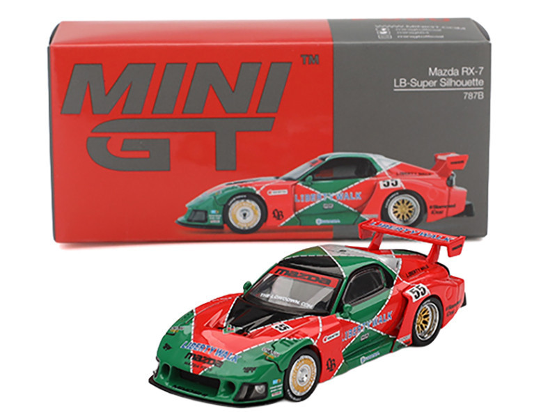 1/64 Mini GT Mazda RX-7 LB-Super Silhouette 787B Diecast Car Model