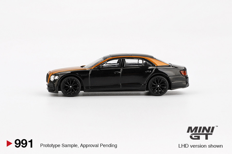 1/64 Mini GT Bentley Flying Spur (Orange Flame & Onyx Black
