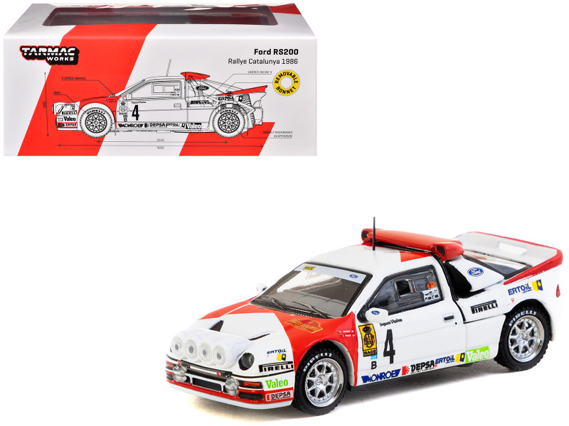 1/64 Tarmac Works 1986 Ford RS200 Rallye Catalunya Antonio Zanini