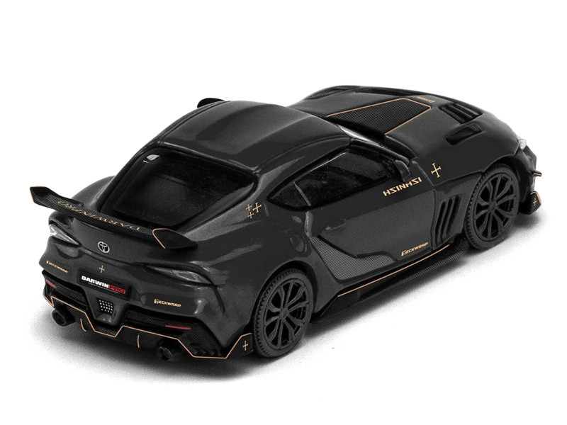 1/64 Poprace Darwin Pro 66G NWB Toyota Supra A90 (Midnight Black) Diecast Car Model