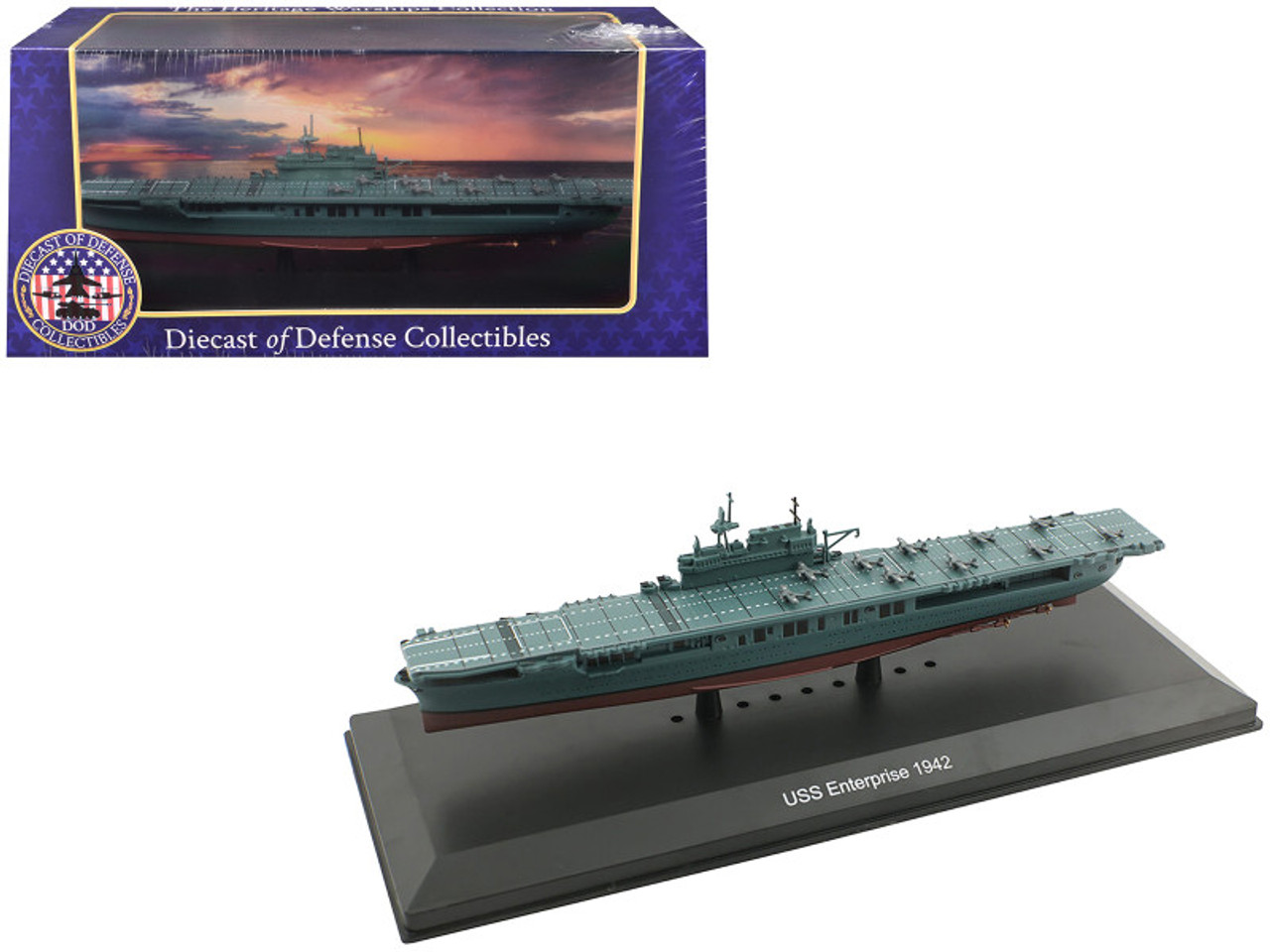 USS Enterprise (CV-6) Aircraft Carrier (1942) 1/1100 Diecast