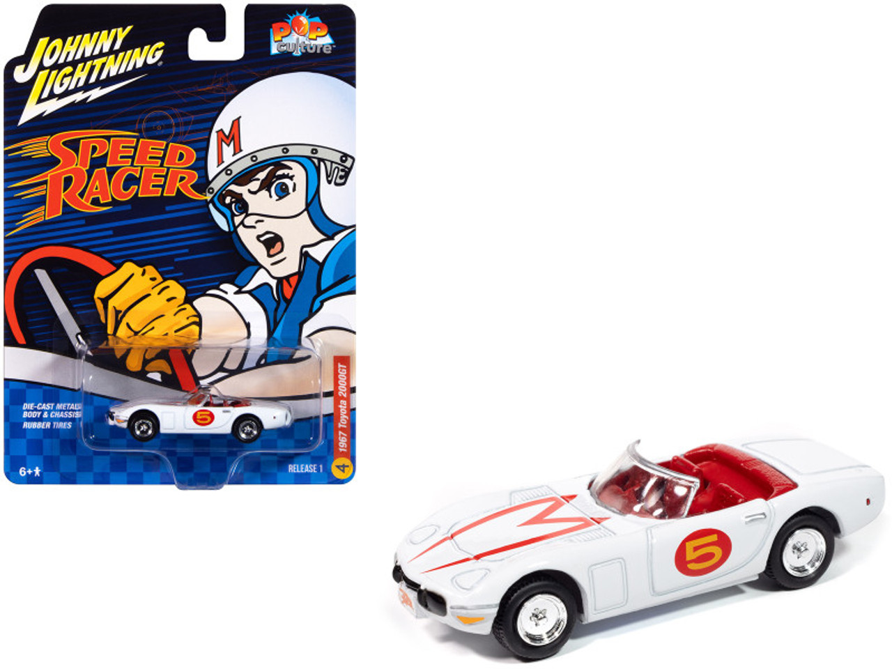 Johnny Lightning Speed Racer Mach 5新品未開封 1/64 JOHNNY LIGHTNING SPEED RACER 2000 MACH 5 NASCAR WHITE