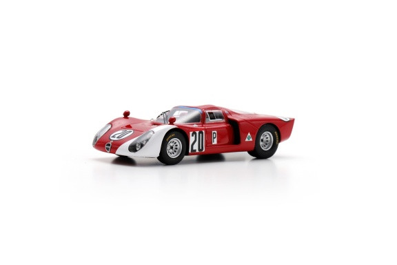 1/43 Spark Alfa Romeo T33-2 No.20 5th 24H Daytona 1968 U. Schütz