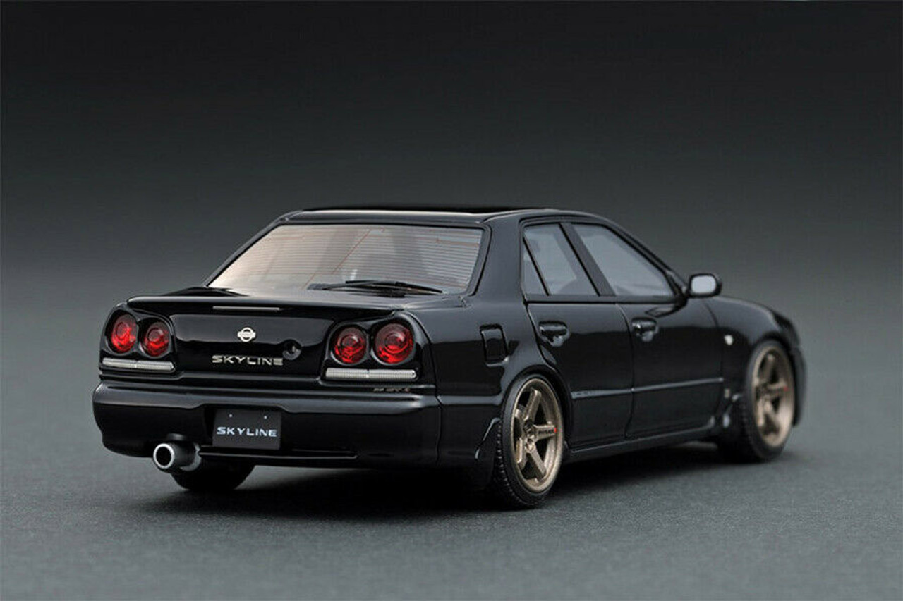 1/43 IG Ignition Model Nissan Skyline GTR GT-R 25GT Turbo (ER34) (Black) Car Model