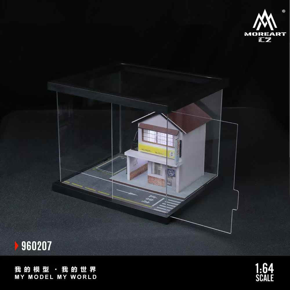1/64 MoreArt Street Buildling Diorama with LCD Lights (cars