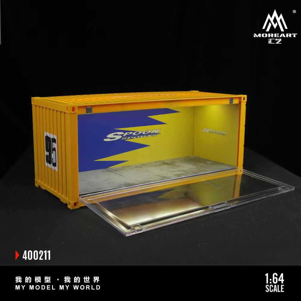 1/64 MoreArt Container Display Case Spoon Theme (cars & figures