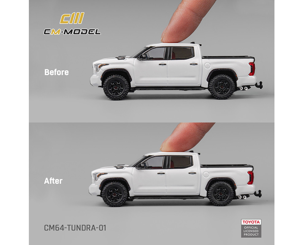 1/64 CM Model Toyota Tundra (White) Diecast Car Model