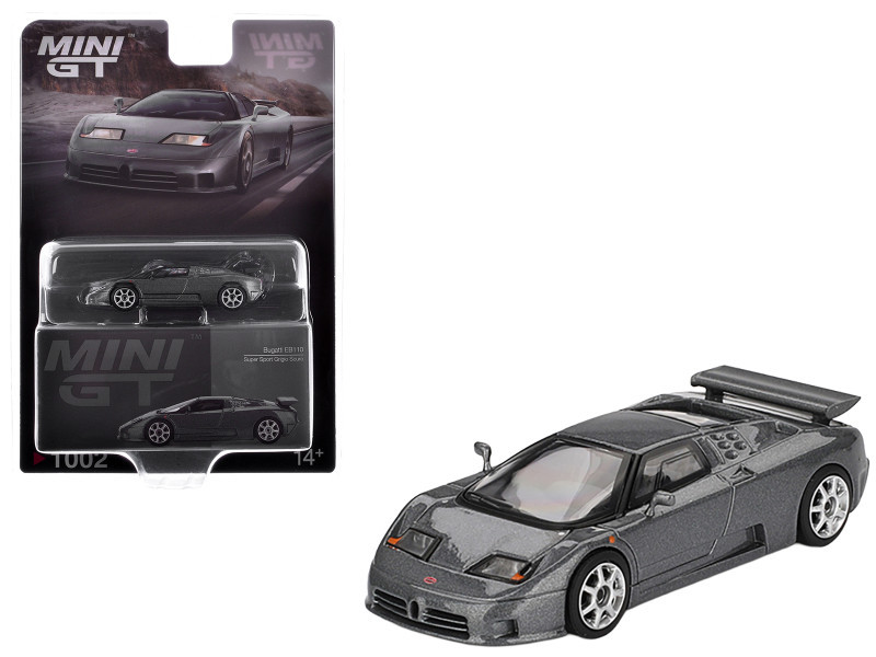 1/64 Mini GT Bugatti EB110 Super Sport (Grigio Scuro Grey) Diecast