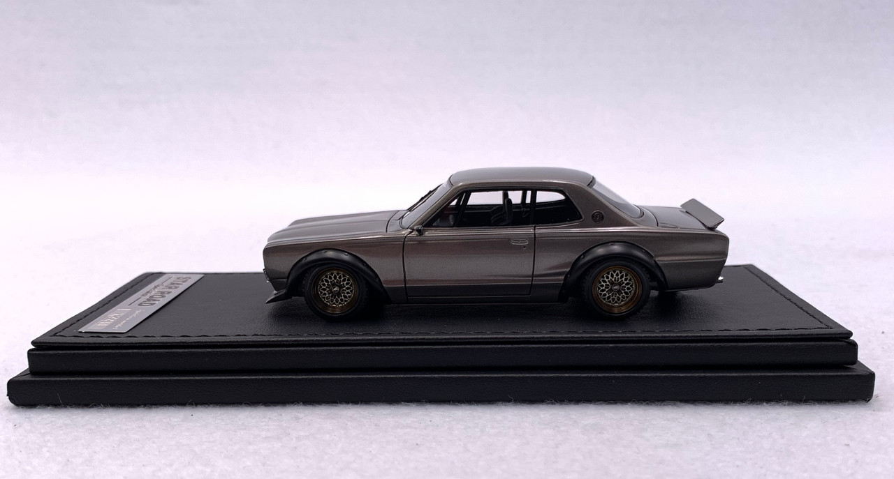 1/43 IG Ignition Model Nissan Skyline 2000 GT-R GTR (KPGC10) STAR ROAD  (Dark Silver) Car Model