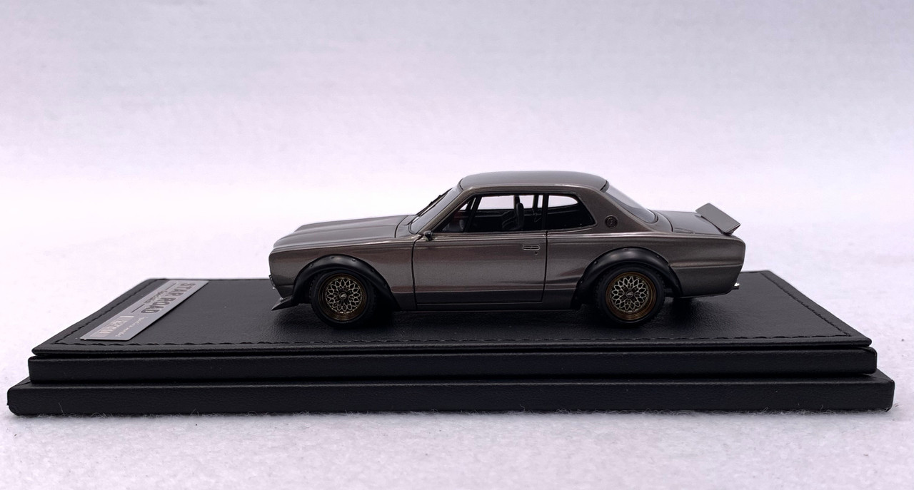 1/43 IG Ignition Model Nissan Skyline 2000 GT-R GTR (KPGC10) STAR ROAD (Dark Silver) Car Model