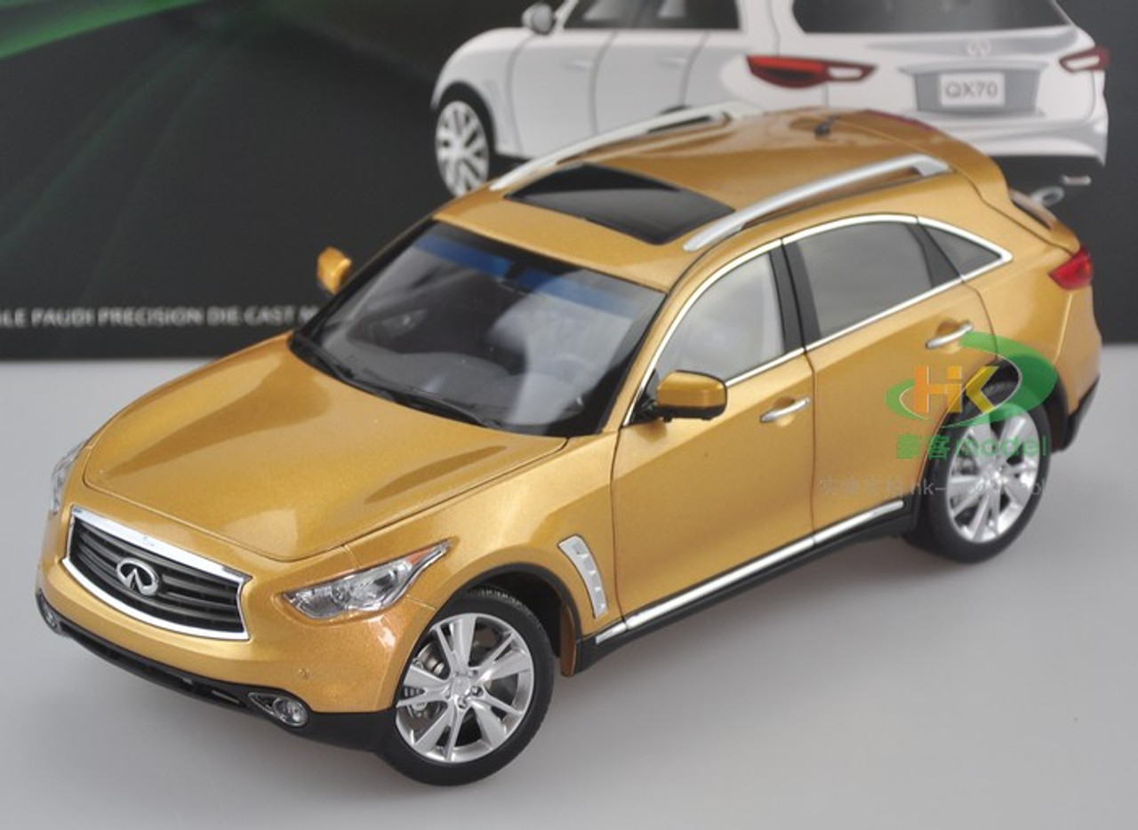 1/18 Dealer Edition INFINITI QX70 / FX50 (GOLD / ORANGE) CAR MODEL