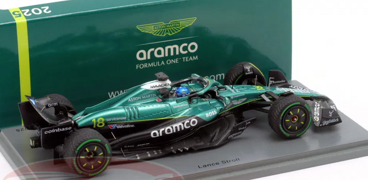 1/43 Spark 2025 Formula 1 Lance Stroll Aston Martin AMR25 #18 6th Australian GP Car Model