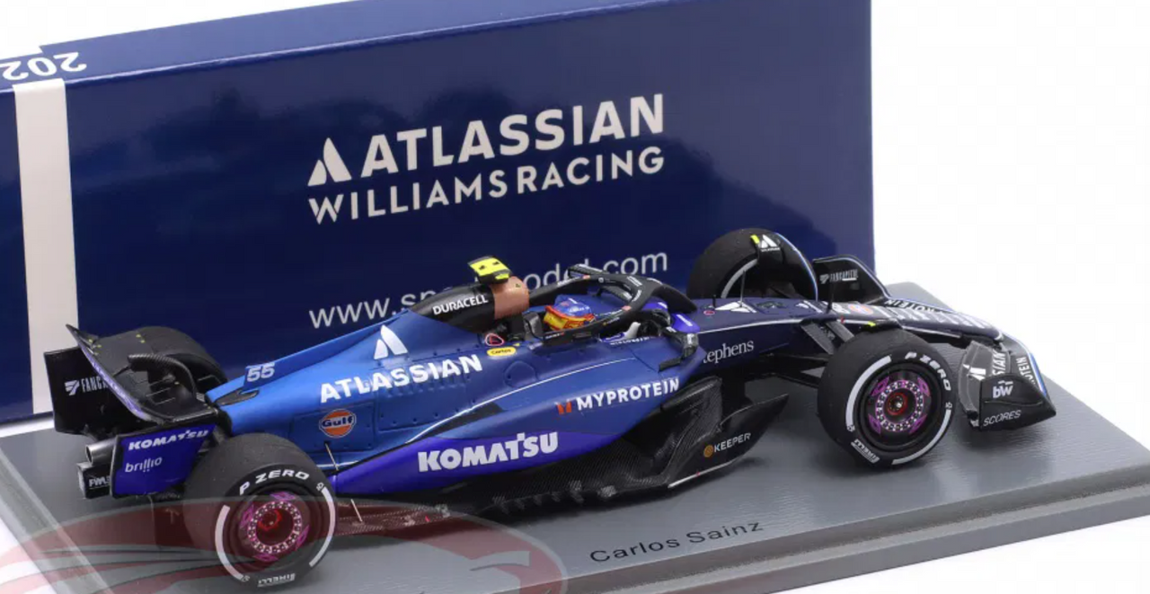 1/43 Spark 2025 Formula 1 Williams Racing #55 Carlos Sainz Car Model