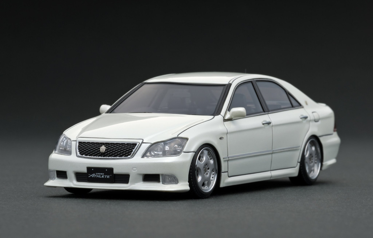 1/43 IG Ignition Model Toyota Crown (GRS180) 3.5 Athlete (Pearl White) Car  Model