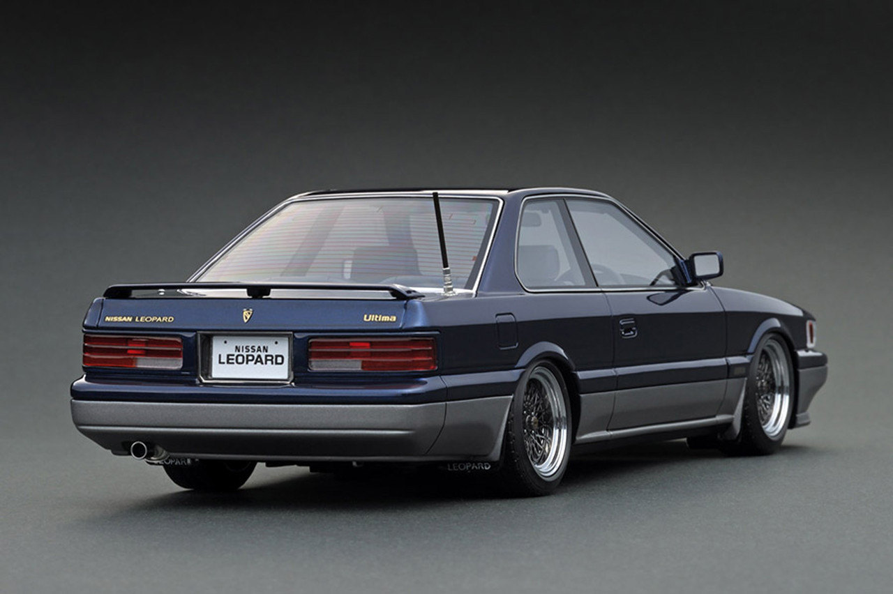 1/18 IG Ignition Model Nissan Leopard (F31) Ultima V30TWINCAM TURBO Dark  Blue/Silver Car Model - LIVECARMODEL.com