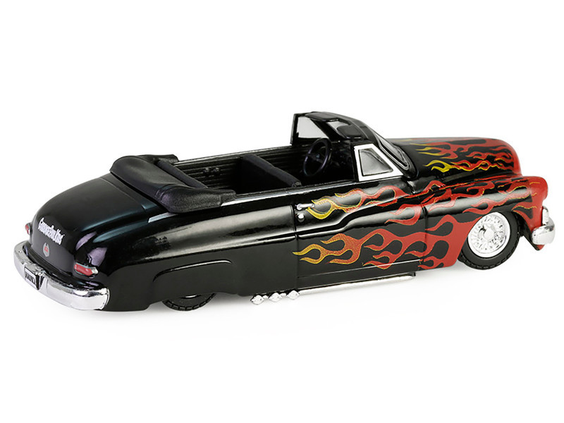 1950 Mercury Eight Convertible Lowrider Black with Flames