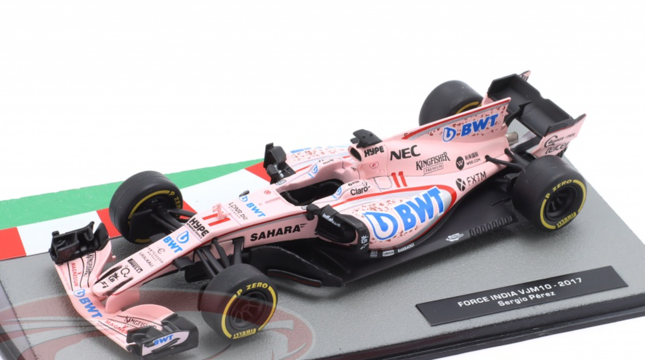 1/43 Altaya 2017 Formula 1 Sergio Perez Force India VJM10 #11 Diecast Car Model
