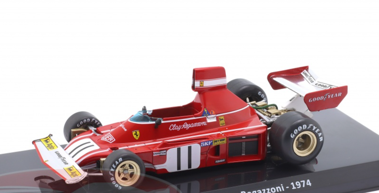 1/24 Premium Collectibles 1974 Formula 1 Clay Regazzoni Ferrari 312B3 #11 Car Model