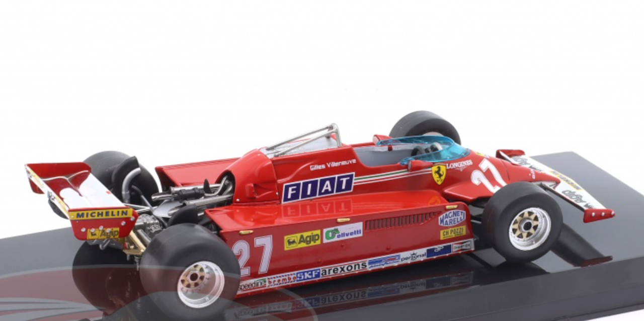 1/24 Premium Collectibles 1981 Formula 1 Gilles Villeneuve Ferrari 126CK #27 Car Model
