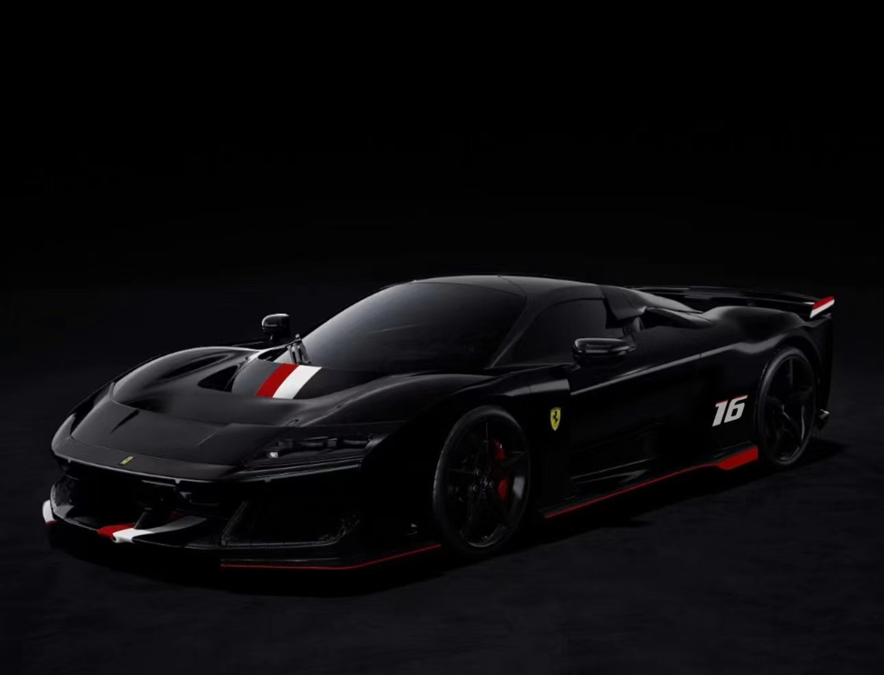 1/64 HH Model Ferrari F80 (Nero Daytona Opaco Black) Car Model
