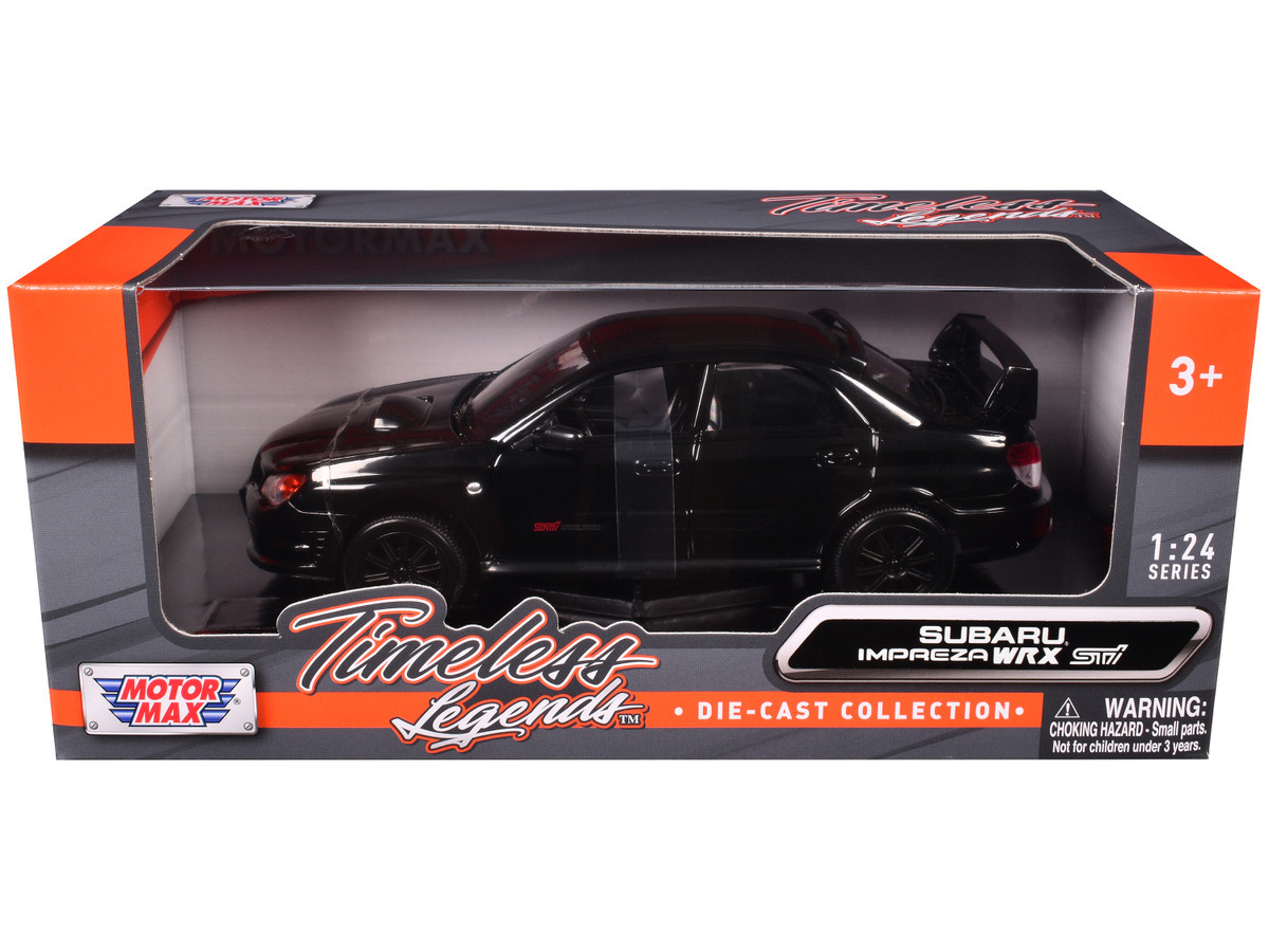 ジェームス　　11枚 1/24 Motormax Subaru Impreza WRX STi (Black) Diecast Car Model