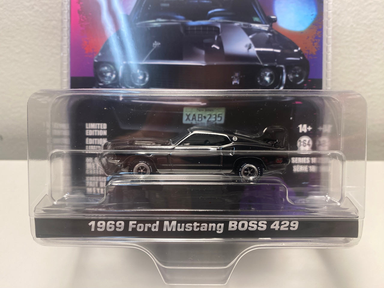 CHASE CAR 1/64 Greenlight 1969 Ford Mustang Boss 429 