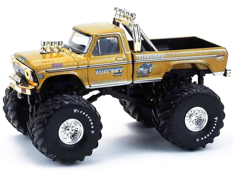 1/64 Greenlight 1979 Ford F-250 Monster Truck (Gold Metallic