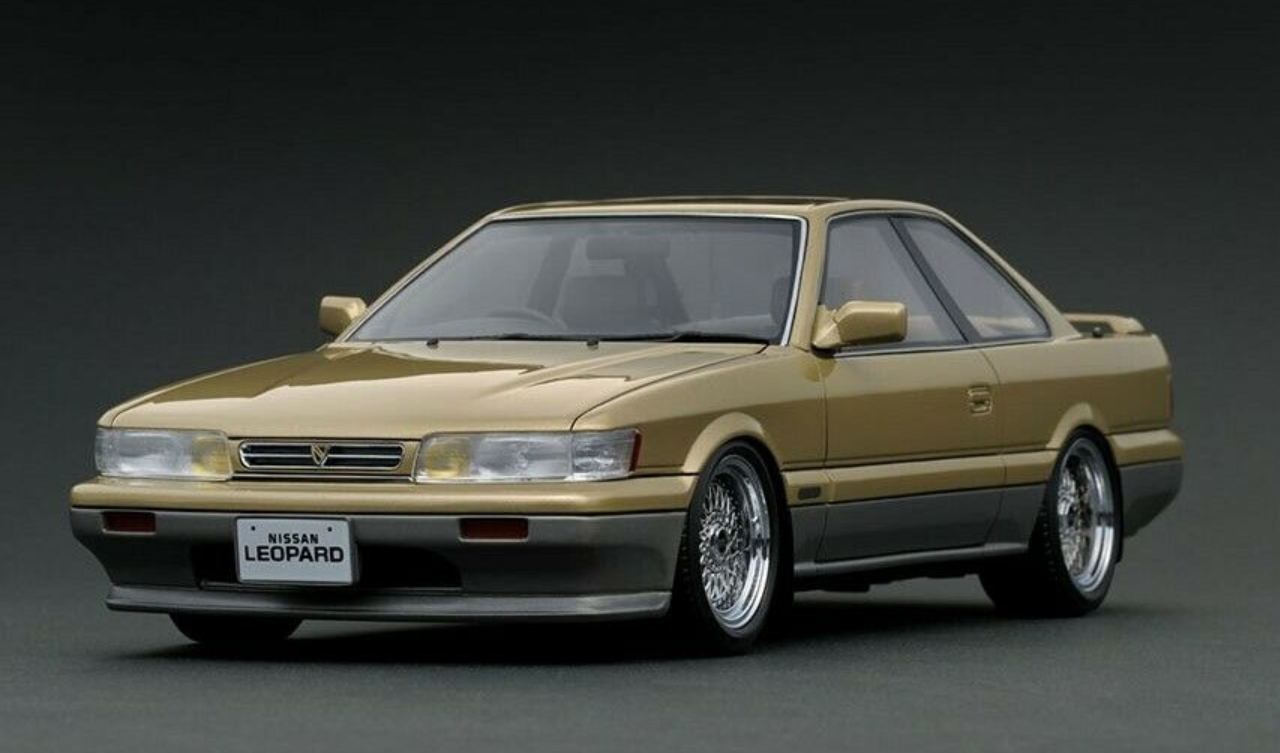 大得価即納IG カスタム 1/18 Nissan Leopard (F31) Ultima V30TWINCAM TURBO Gold/Silver ロンシャン XR-4 レパード 後期 ローダウン hpi・racing