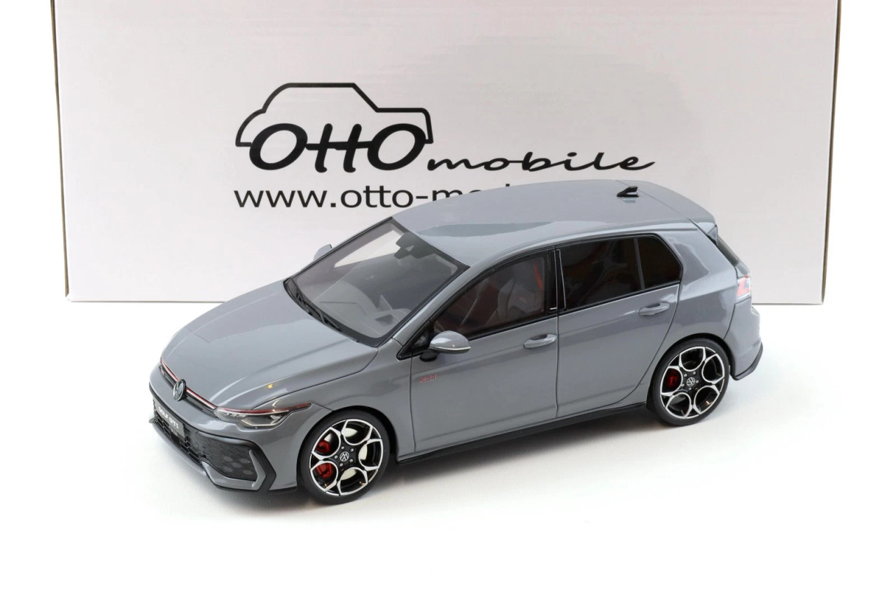 1/18 OTTO 2024 Volkswagen Golf VIII GTI (Moonstone Grey) Car