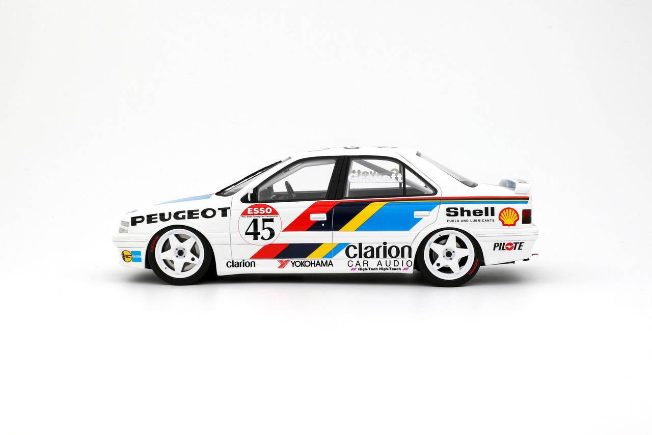 1/18 OTTO 1992 Peugeot 405 MI16 BTCC #45 R. Gravett Car