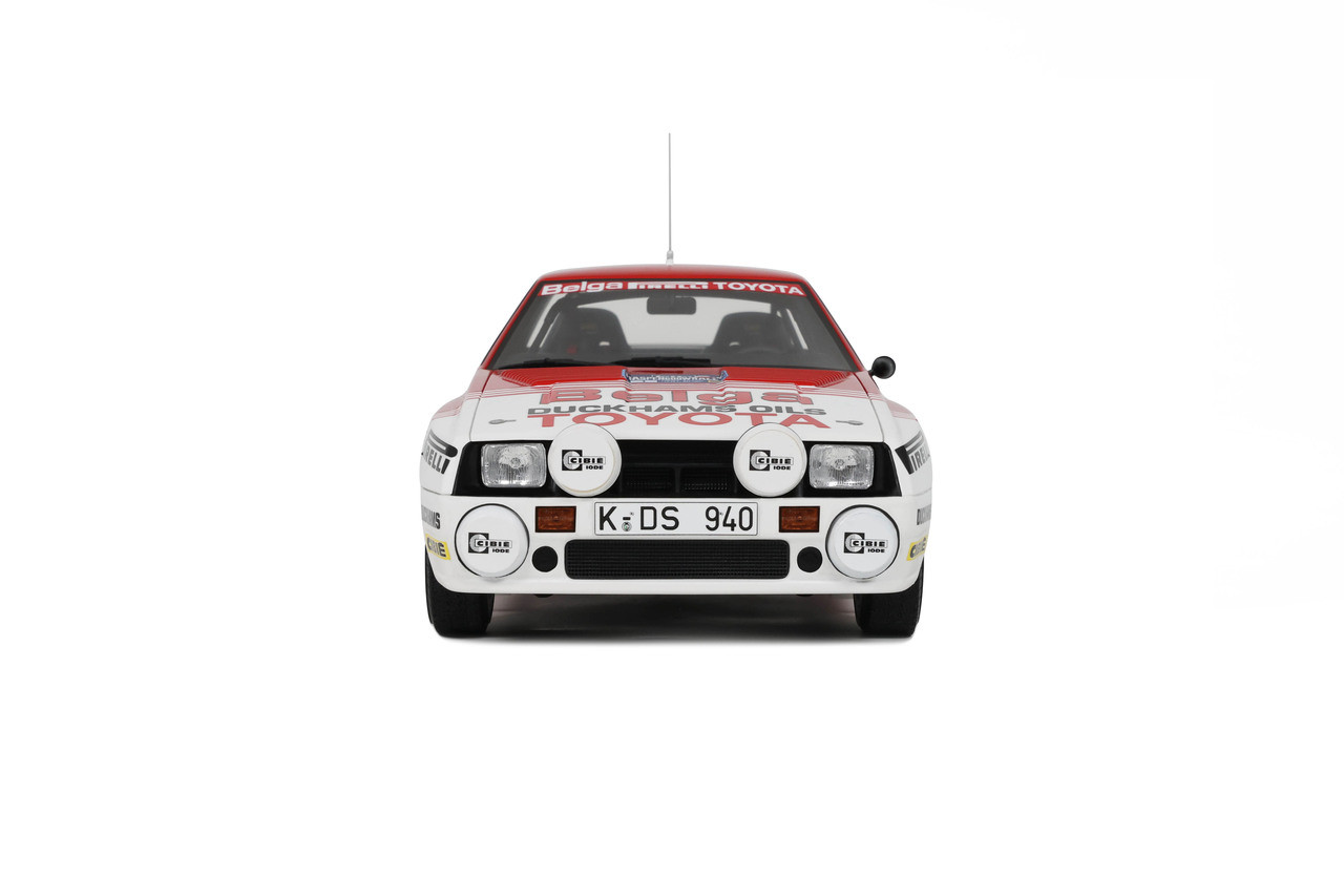1/18 OTTO 1985 Toyota Celica Twin Cam #1 J. Kankkunen Haspengouw