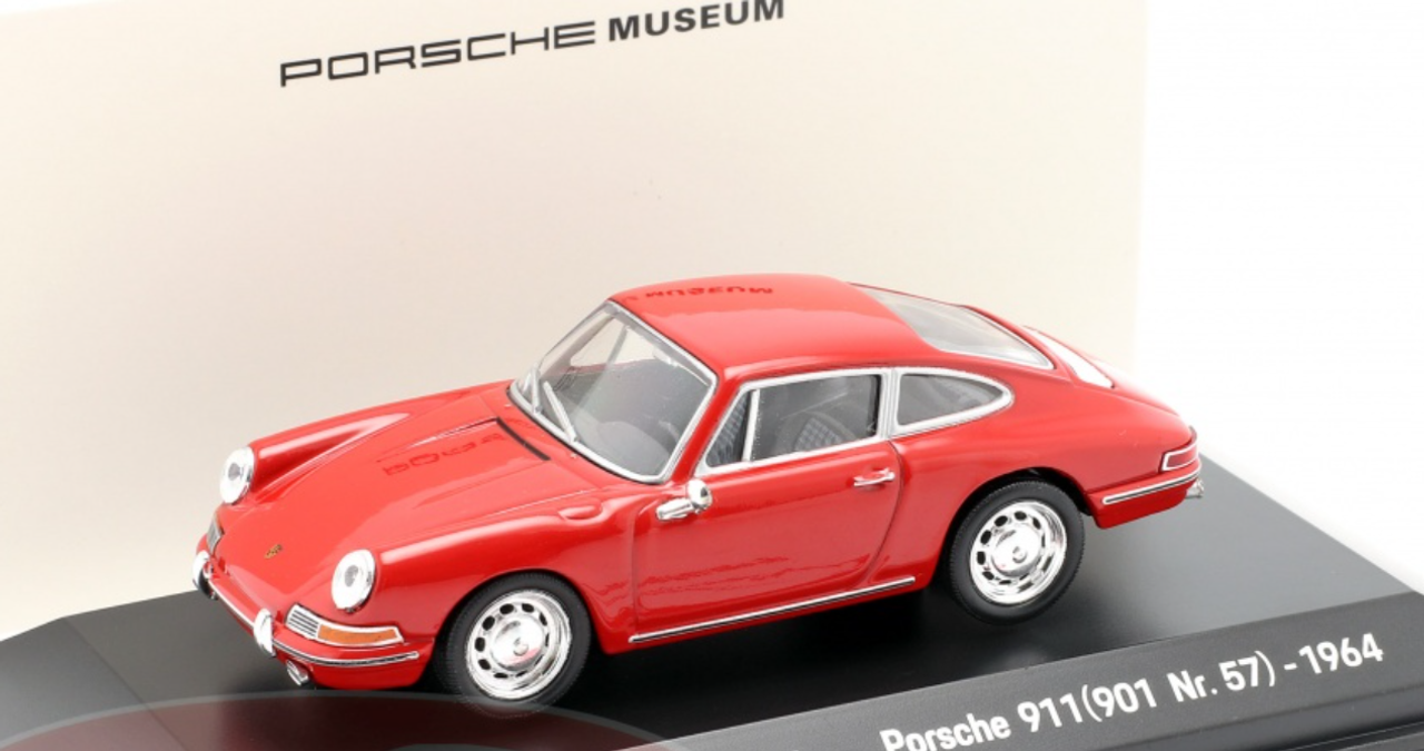 1/43 Dealer Edition 1964 Porsche 911 (901 Nr. 57) (Red) Car Model