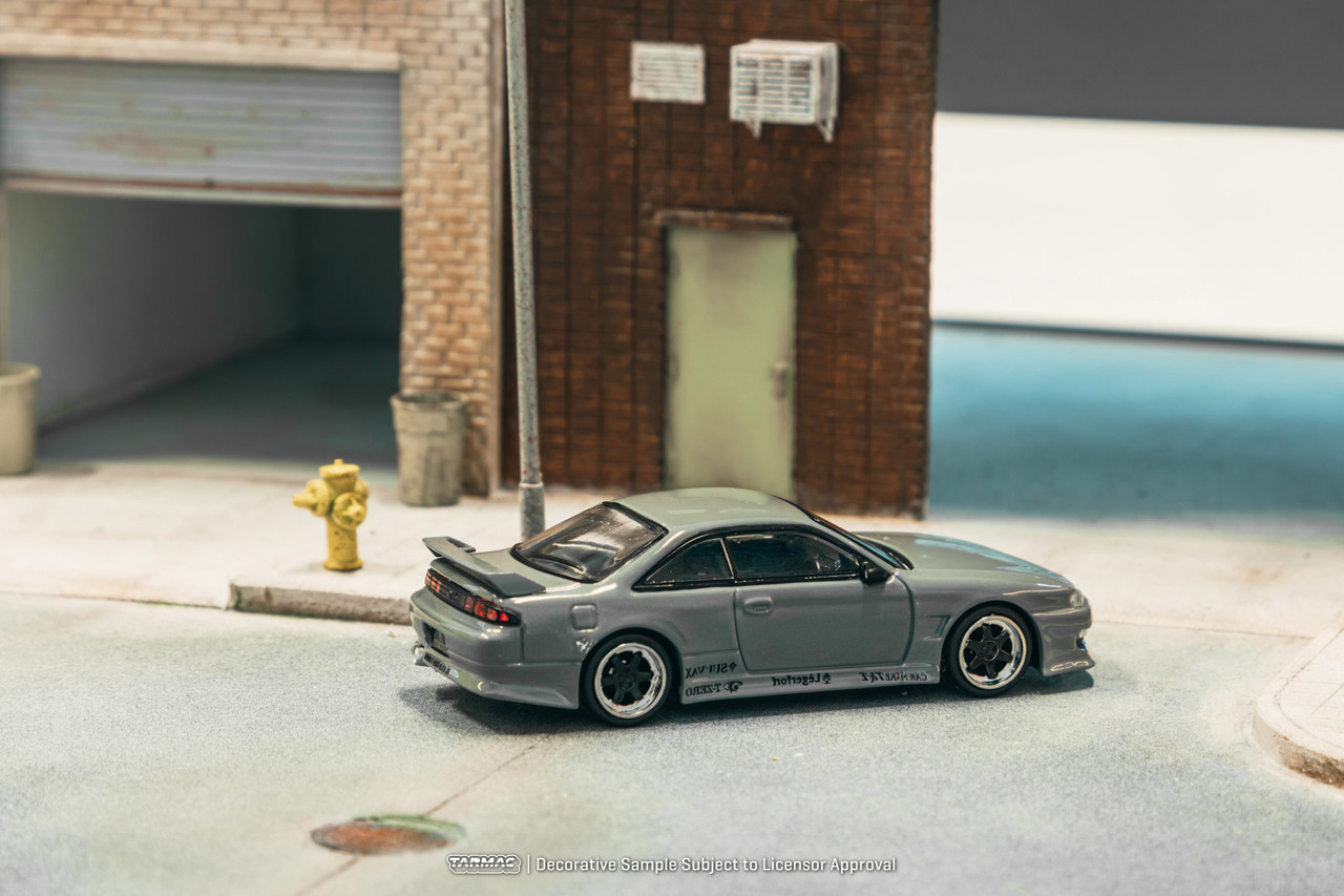 1/64 Tarmac Works Nissan VERTEX Silvia (S14) (Grey) Diecast Car