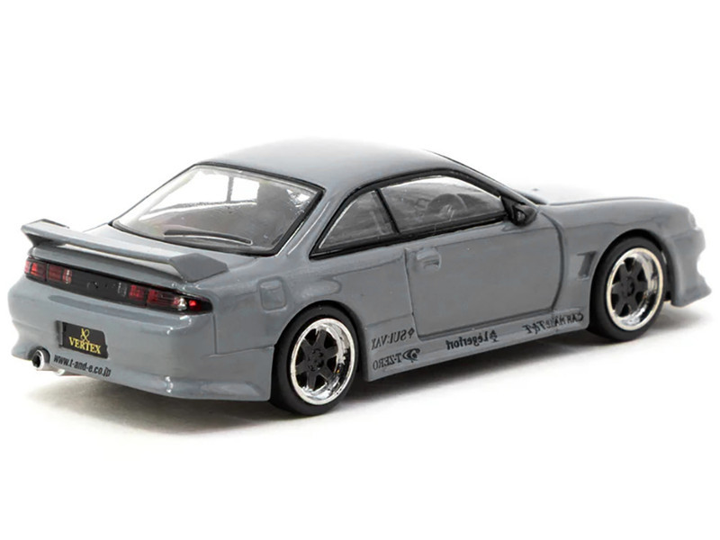 1/64 Tarmac Works Nissan VERTEX Silvia (S14) (Grey) Diecast Car