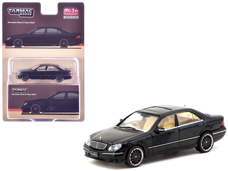 1/64 Tarmac Works Mercedes-Benz S-Class Wald Black Diecast Car Model