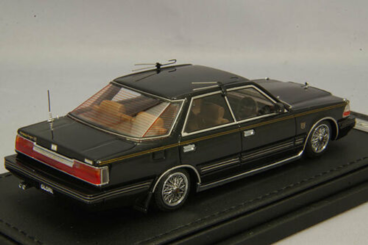 1/43 IG Ignition Model Nissan Gloria (Y30) 4 Door Hardtop Brougham VIP (Black) Car Model IG1306