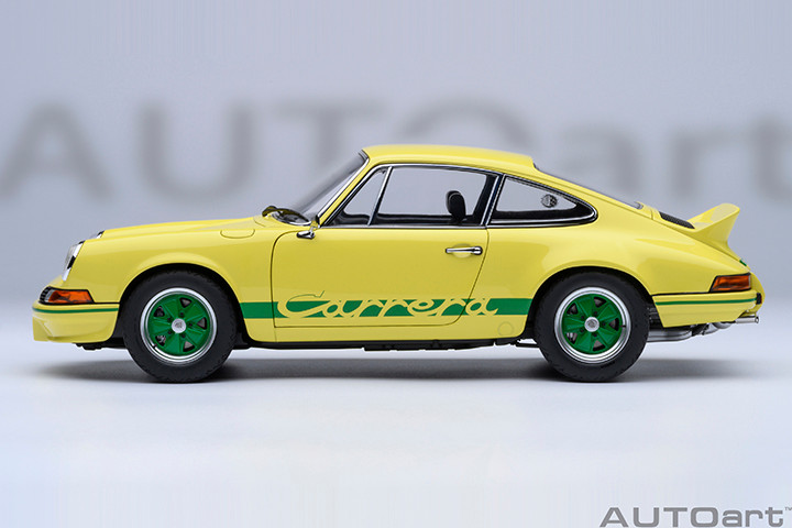 1/18 AUTOart Porsche 911 Carrera 2.7 RS (Light Yellow with Green