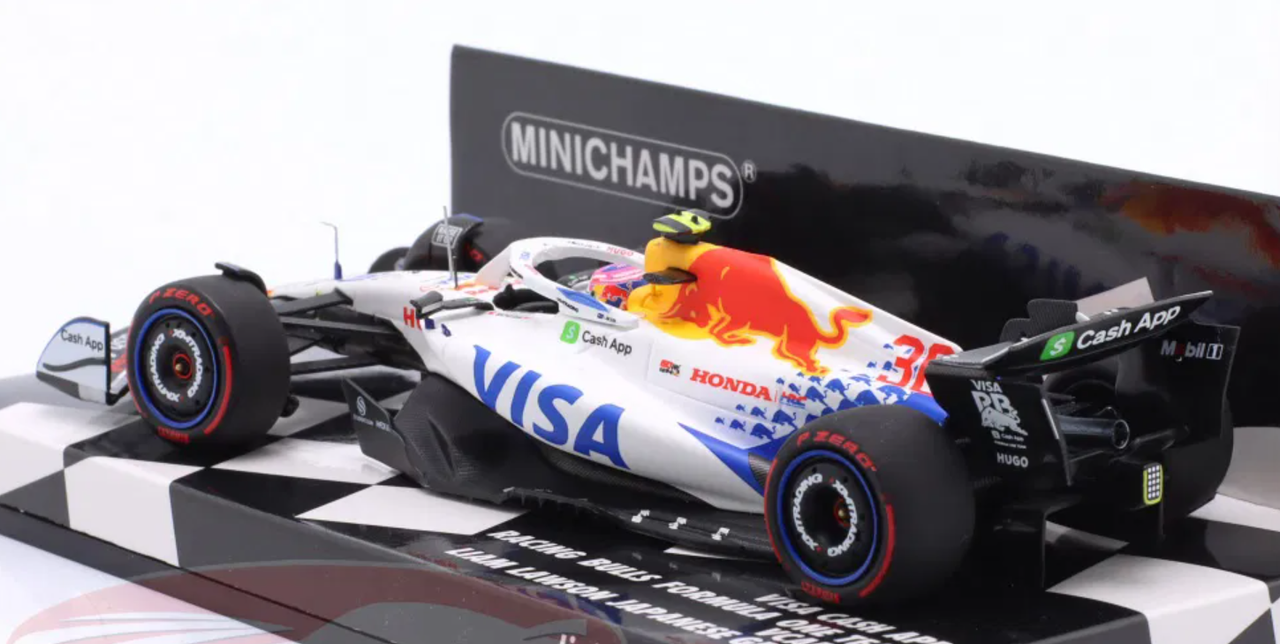 1/43 Minichamps 2025 Formula 1 Japan GP Visa Cash RB F1 Team Vcarb 02 #30 Liam Lawson Car Model